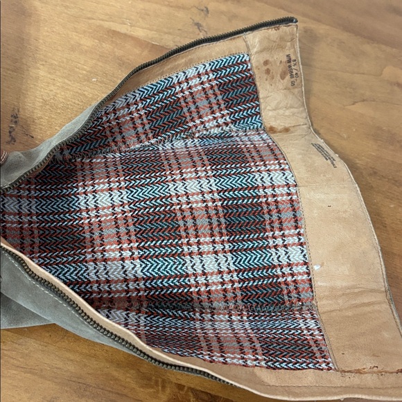 Born Plaid Patterned Leather Boots Size 8.5 - Picture 14 of 14